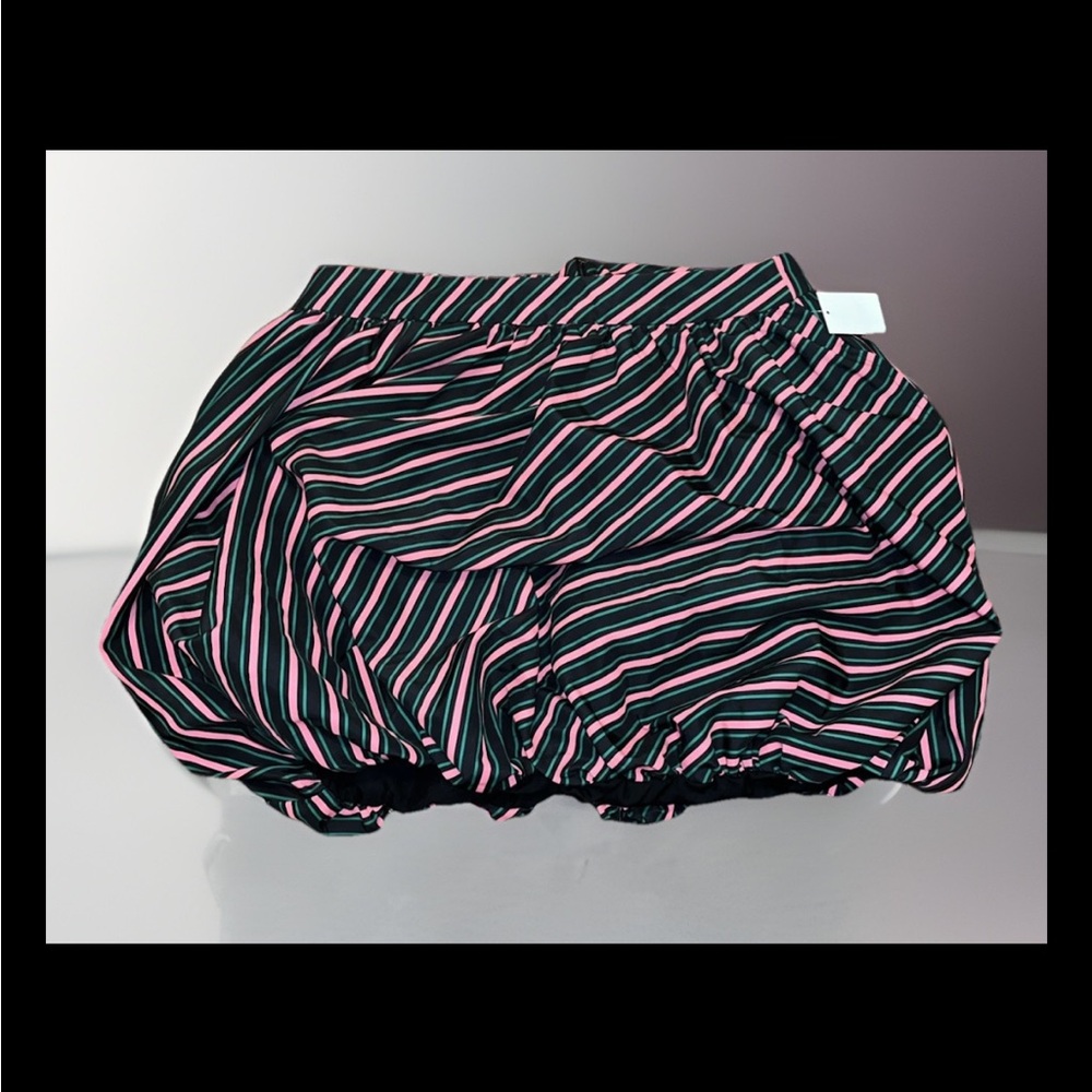 WICKED BUBBLE SKIRT From Paul Tazewell Collection Striped Pink, Green & Black